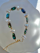 14K gold filled abalone baroque pearl elephant bracelet. Petal pearl bracelet. Lightweight bracelet. Adjustable bracelet