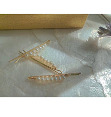 Genuine Baroque pearl hair clip. Minimalist pearl barrette clip. Handmade pearl hair accessories. Bridal pearl hair clasp. Hair slides