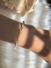 Freshwater pearl wrapped bracelet. Twisted pearl bracelet. Dainty bangle/bracelet. Boho bridal bracelet. Wedding bracelet. gift for her