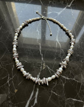 14K gold filled genuine multi-shape freshwater pearl necklaces. Adjustable freshwater pearl choker necklace. Petal pearl necklace.