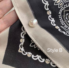 High quality freshwater baroque pearl Clothing Pearl brooch. Fleurette hat pin. Delicate scarf pear brooch pin. Safety pin.