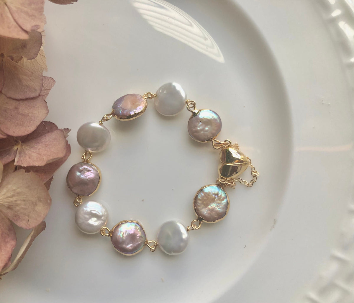 Multicoloror Baroque Pearl Bracelet