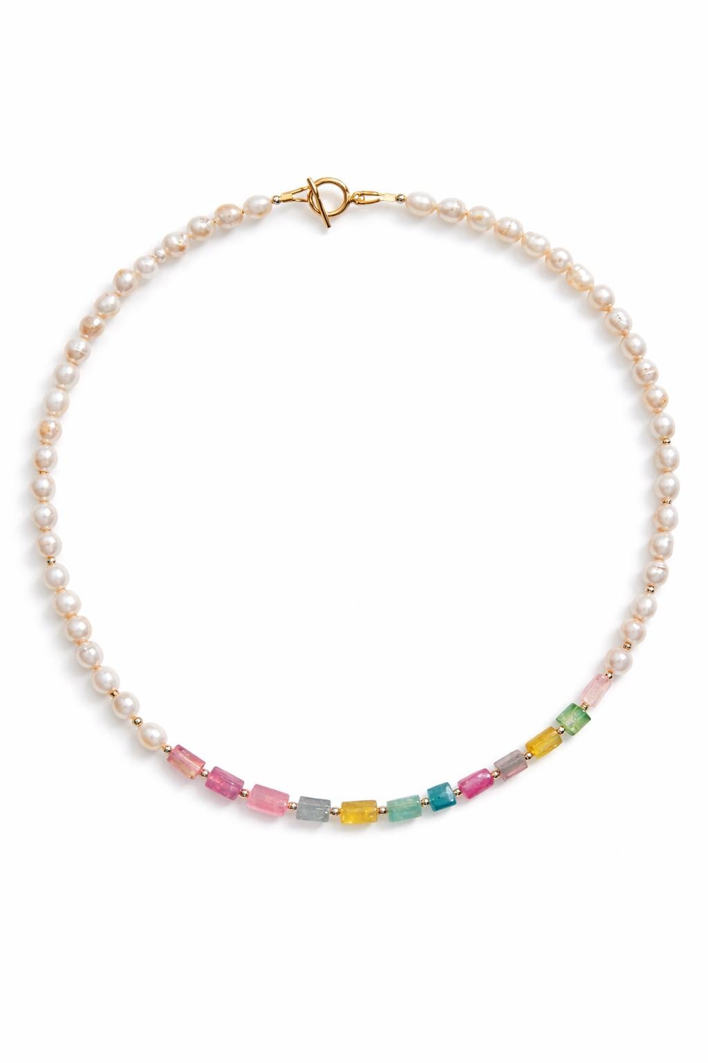 Pearl & Tourmaline Necklace or Bracelet