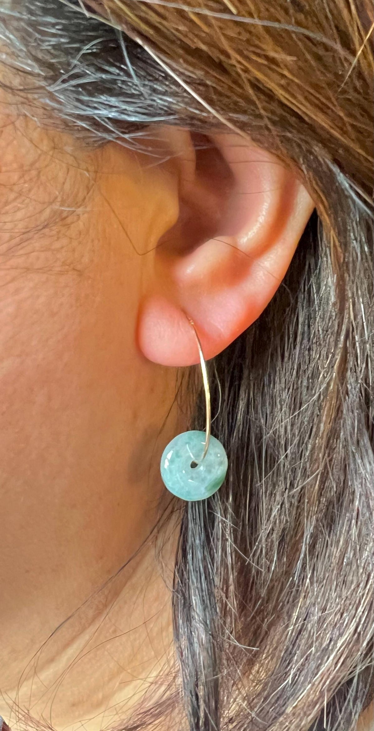 Jadeite Donut Earrings & Necklace Options