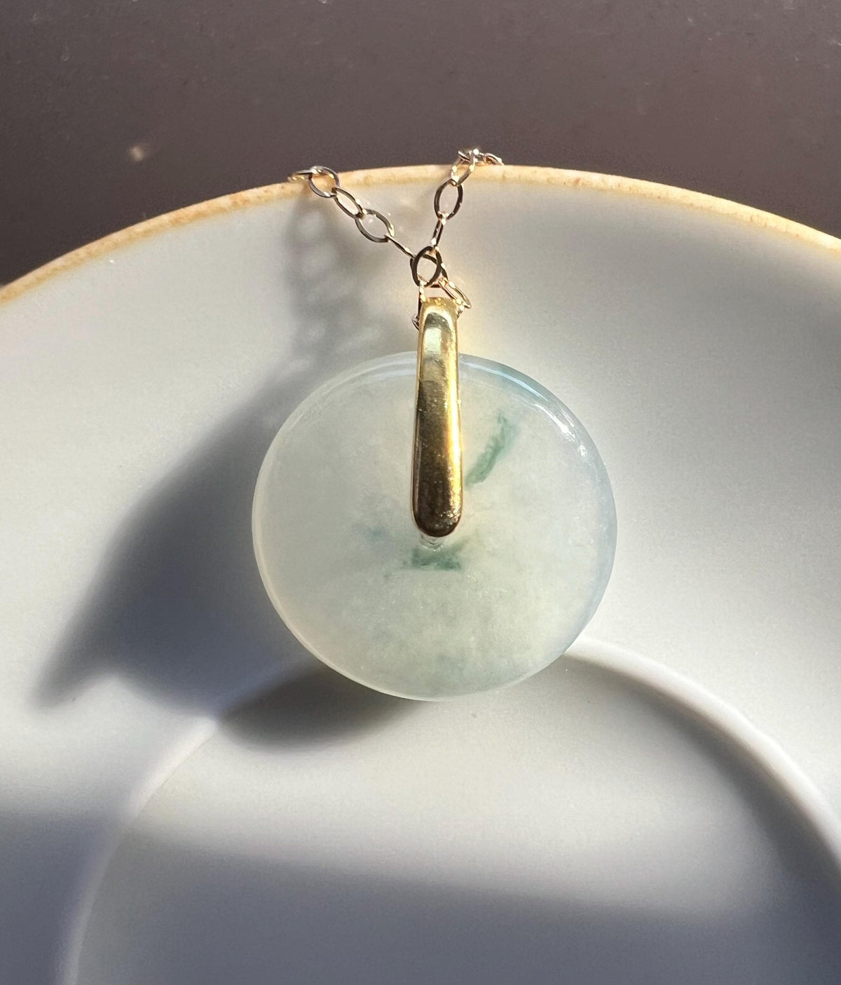 Green Jadeite Donut Jewelry