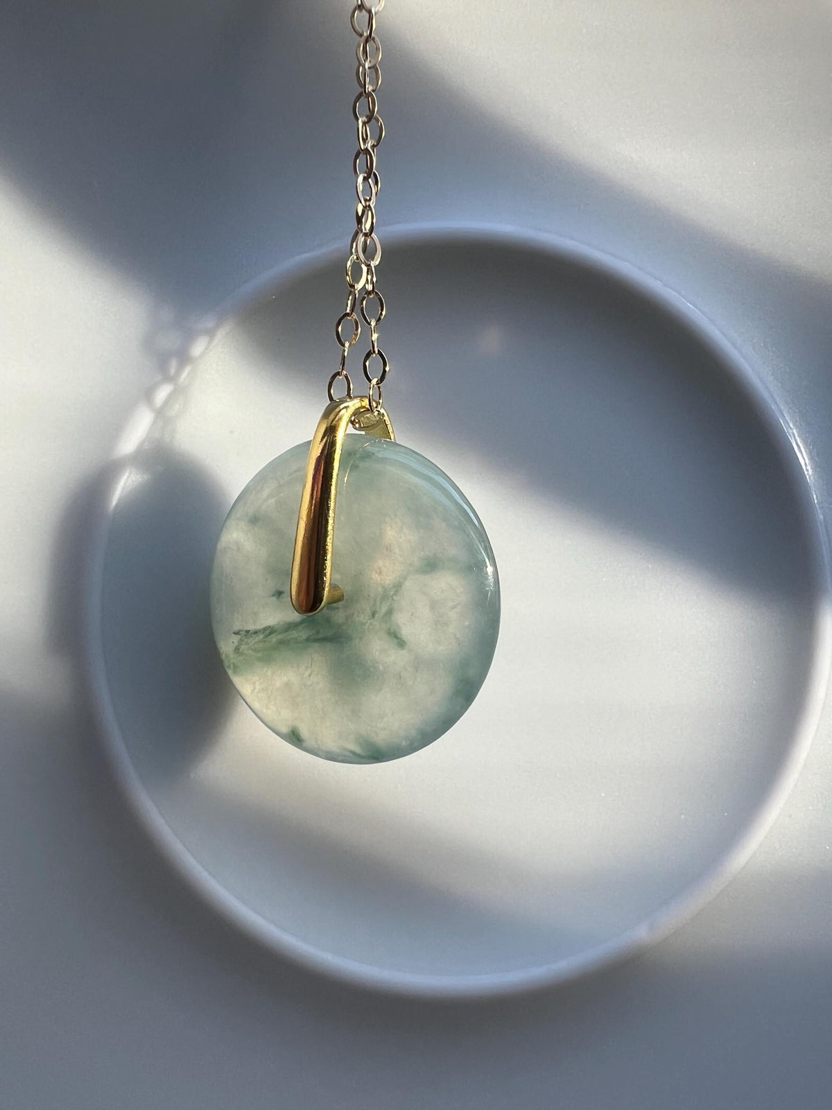 Green Jadeite Donut Jewelry