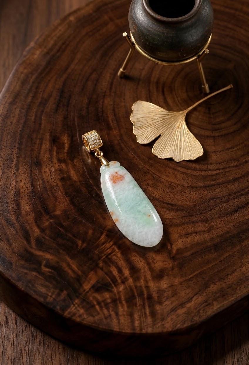 Tricolor Jadeite Gourd Pendant
