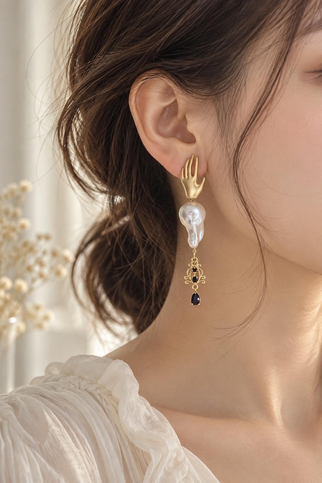 French Style Baroque Vintage Earrings