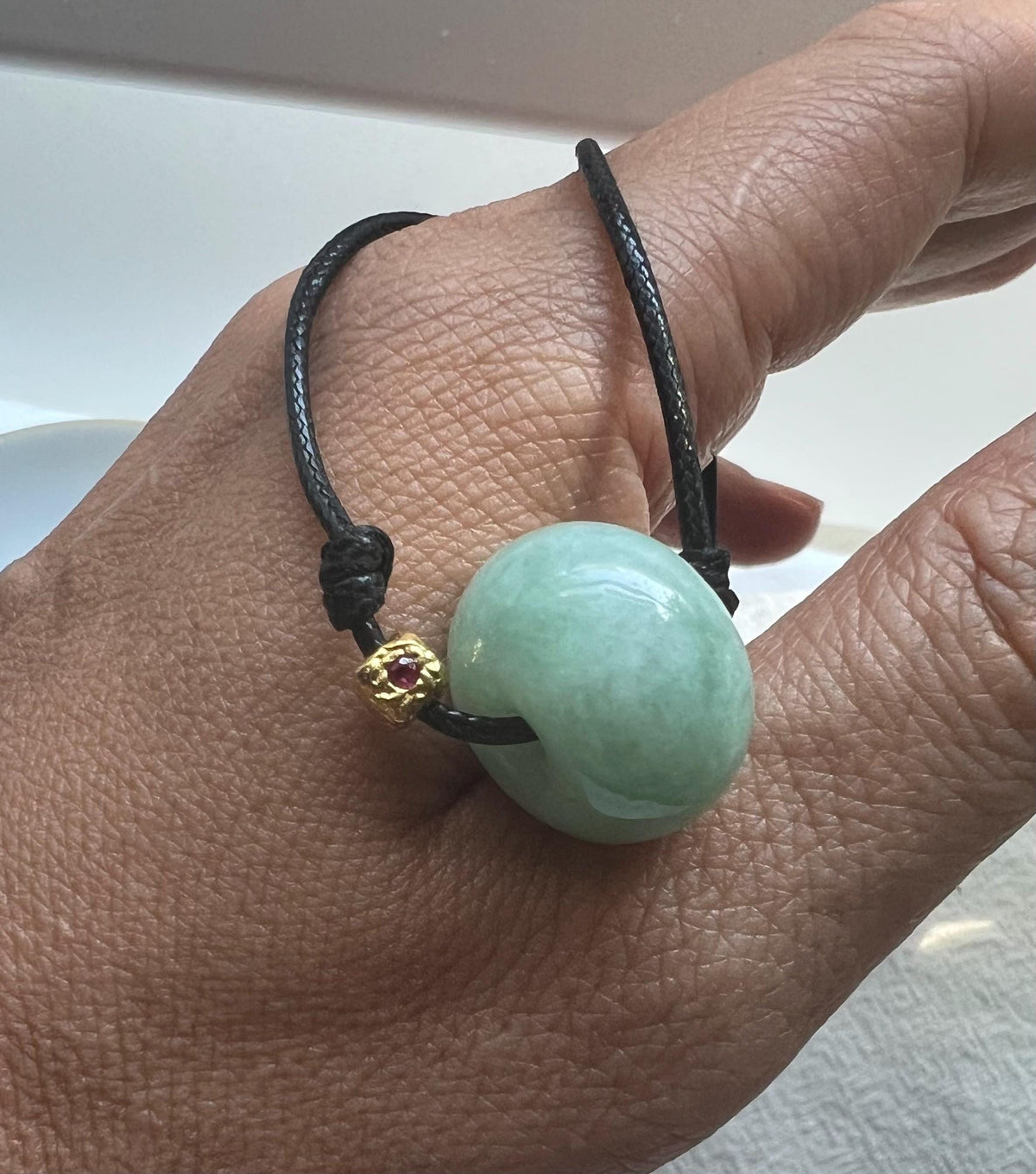 Green Jadeite Lu Lu Tong Necklace