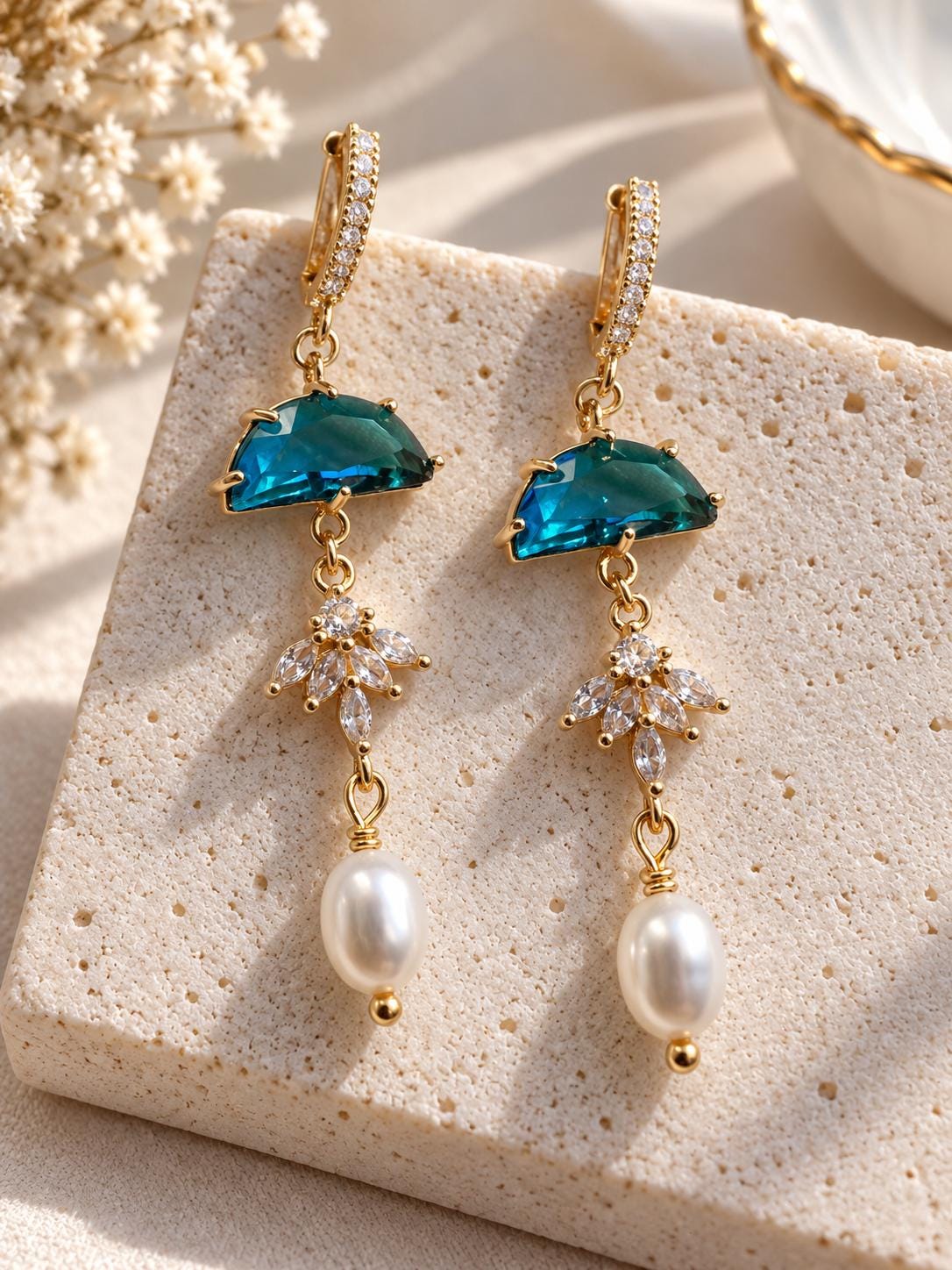 Vintage Freshwater Pearl Drop Earrings
