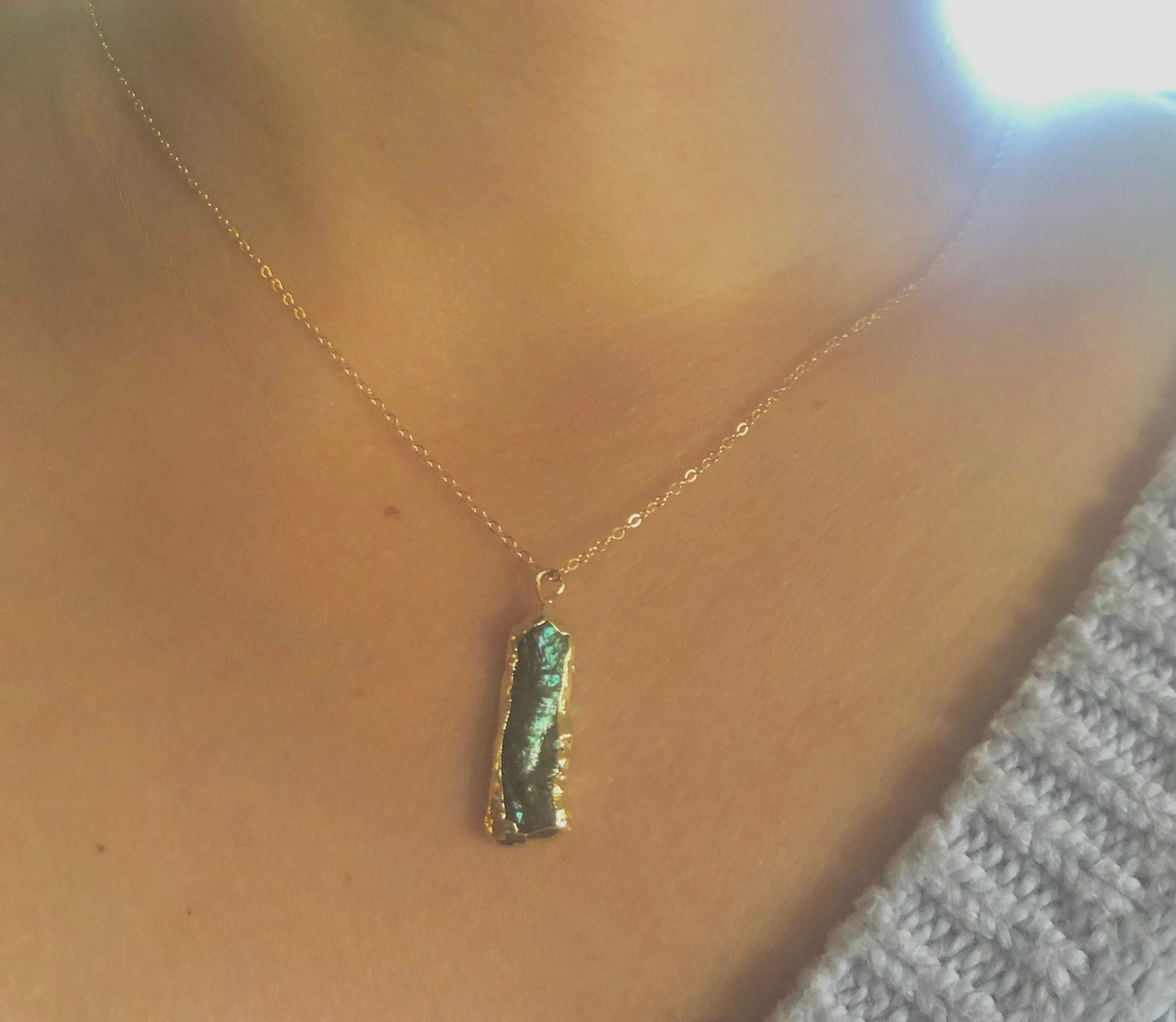 Peacock Baroque pearls front back stud earring. Unique large irregular pearl earring. Green and blue baroque pearl drop earring. Wedding.