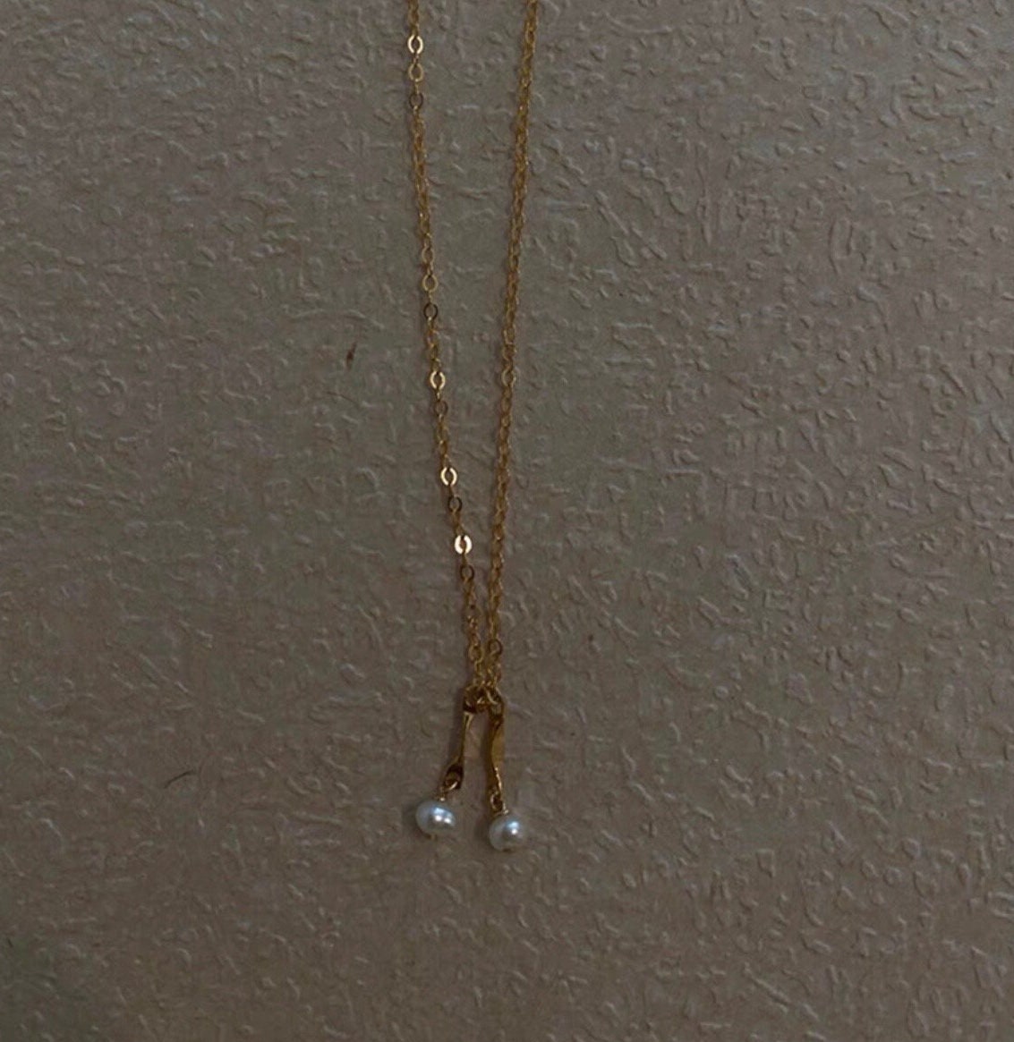 14K gold filled freshwater tiny pearl necklace. Real pearl necklace. Minimalist pearl necklace. Bridal necklace. Bridesmaid gift.