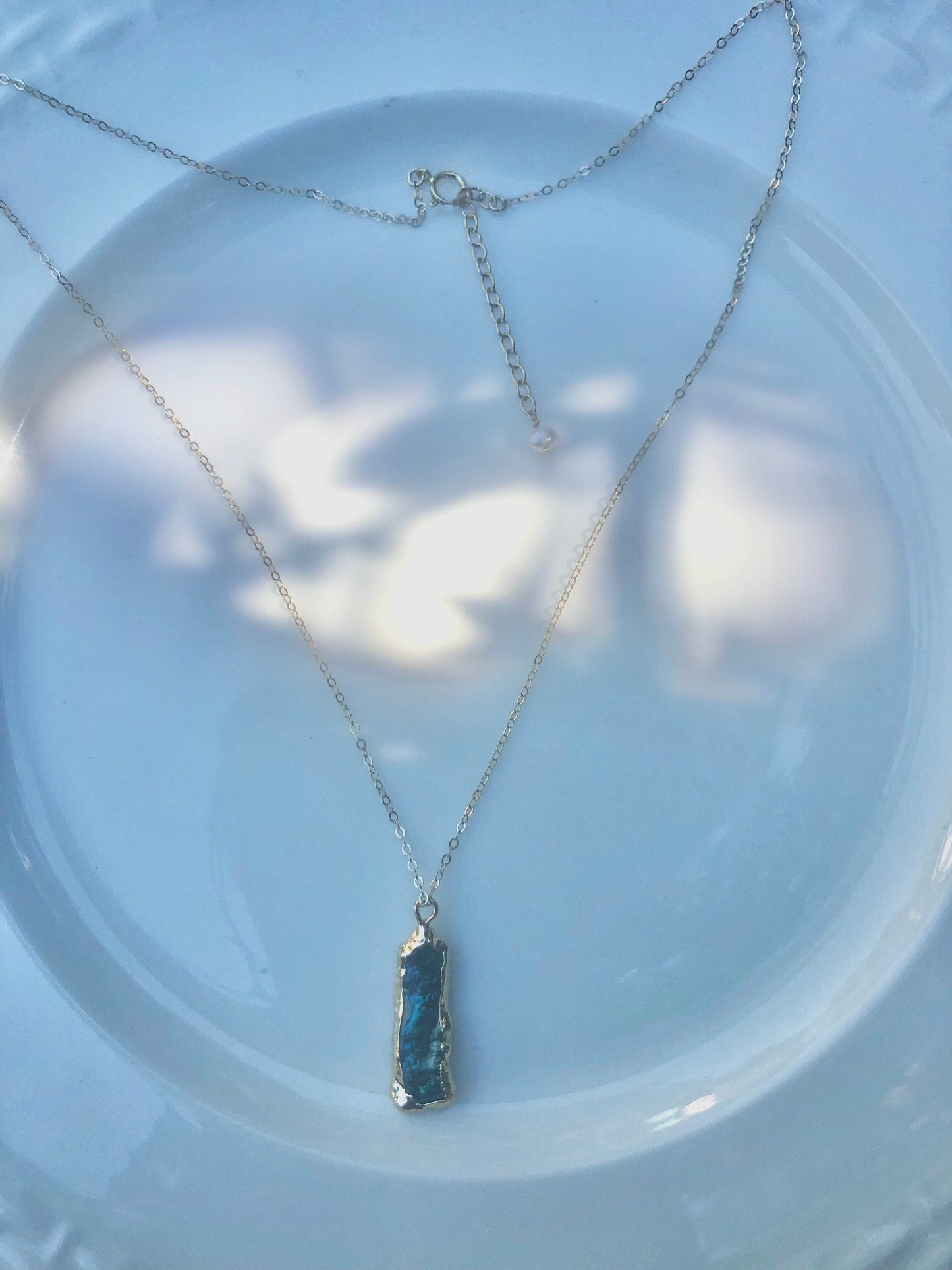 Peacock Baroque pearls front back stud earring. Unique large irregular pearl earring. Green and blue baroque pearl drop earring. Wedding.