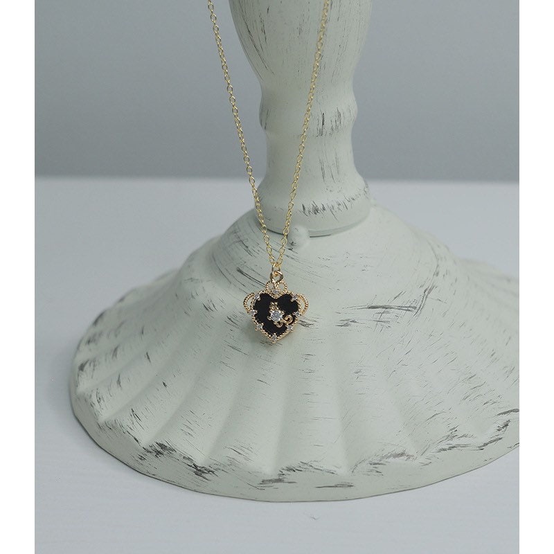 Vintage Black Onyx Pendant Freshwater pearl earrings pave Set Diamond Earrings, Natural Black Agate 14K Gold Earrings,Art Deco Earrings.