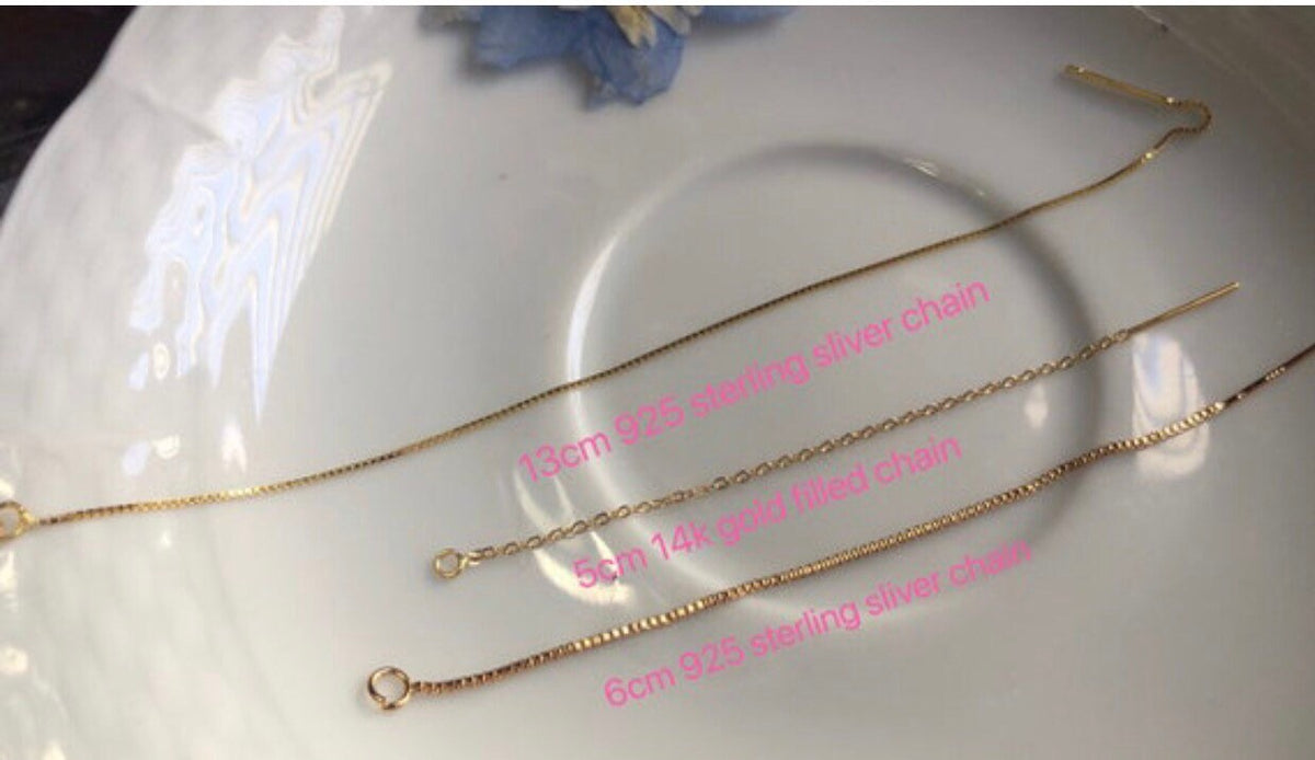 Freshwater Coin Pearl Dangle Threader Earrings