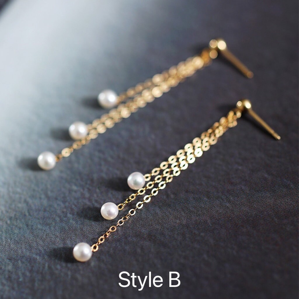 Convertible Pearl Drop Earrings — product image 7