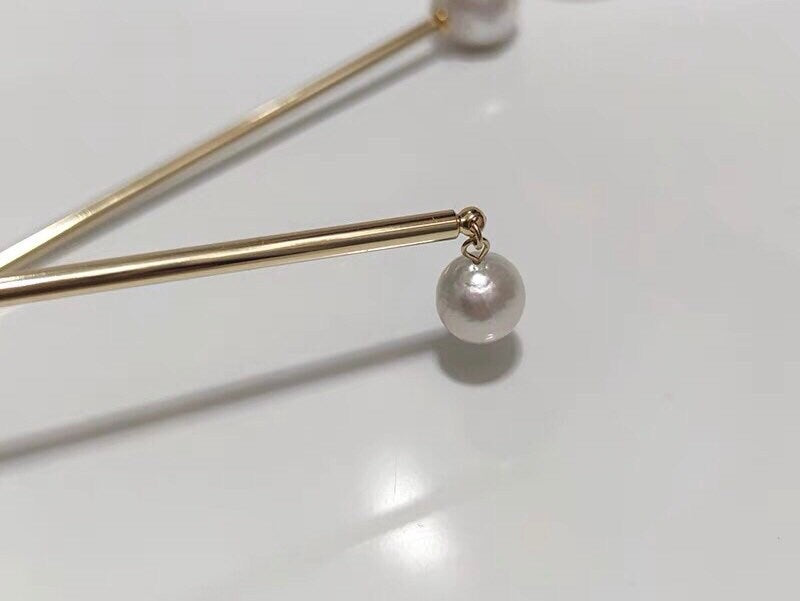 Genuine freshwater baroque pearl hair pin. Hair accessory. Bridesmaid hair pin. Minimalist wedding headband. Boho hair pin. Gift.