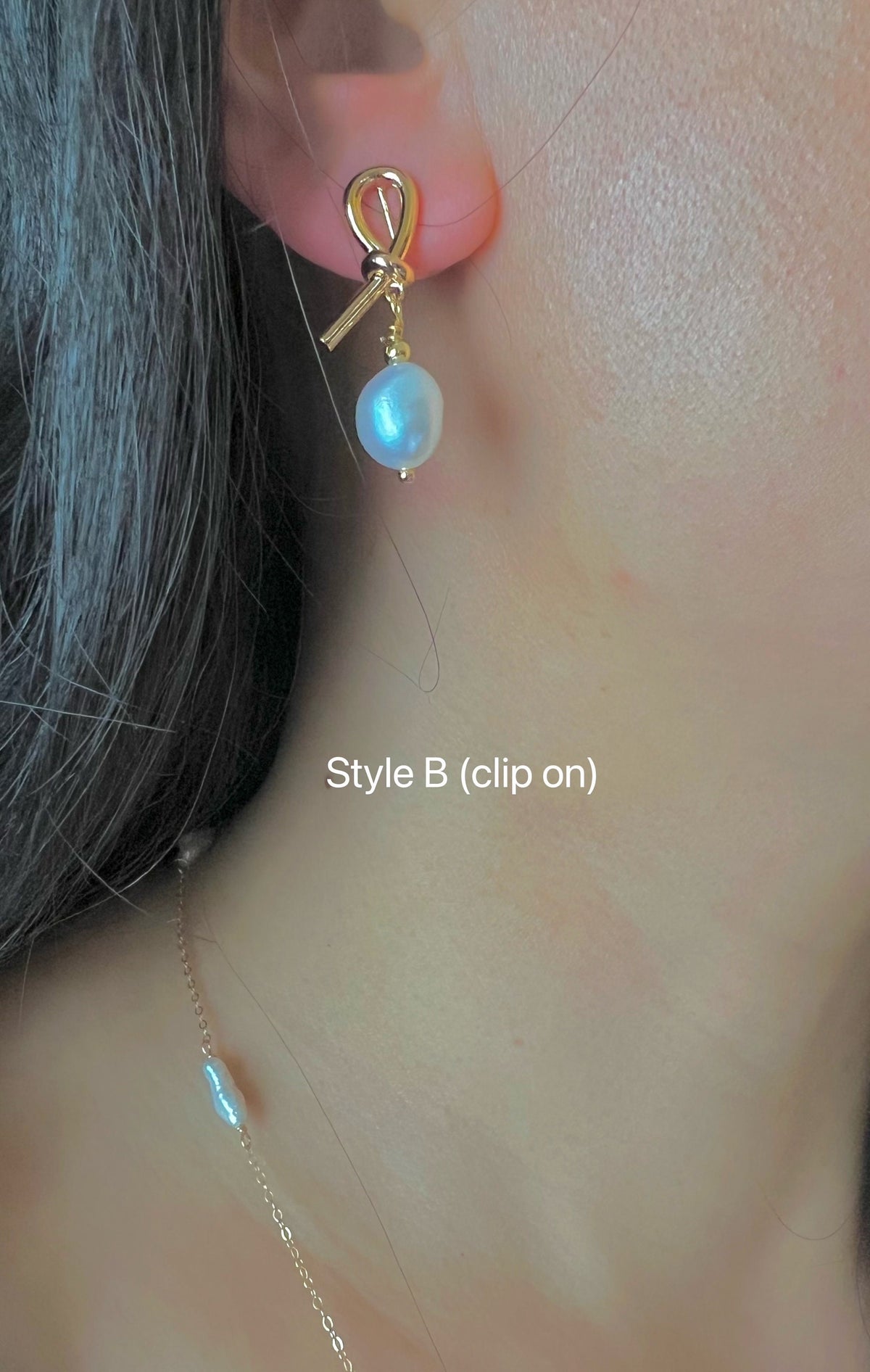 Style Freshwater Pearl Clip-On Earrings