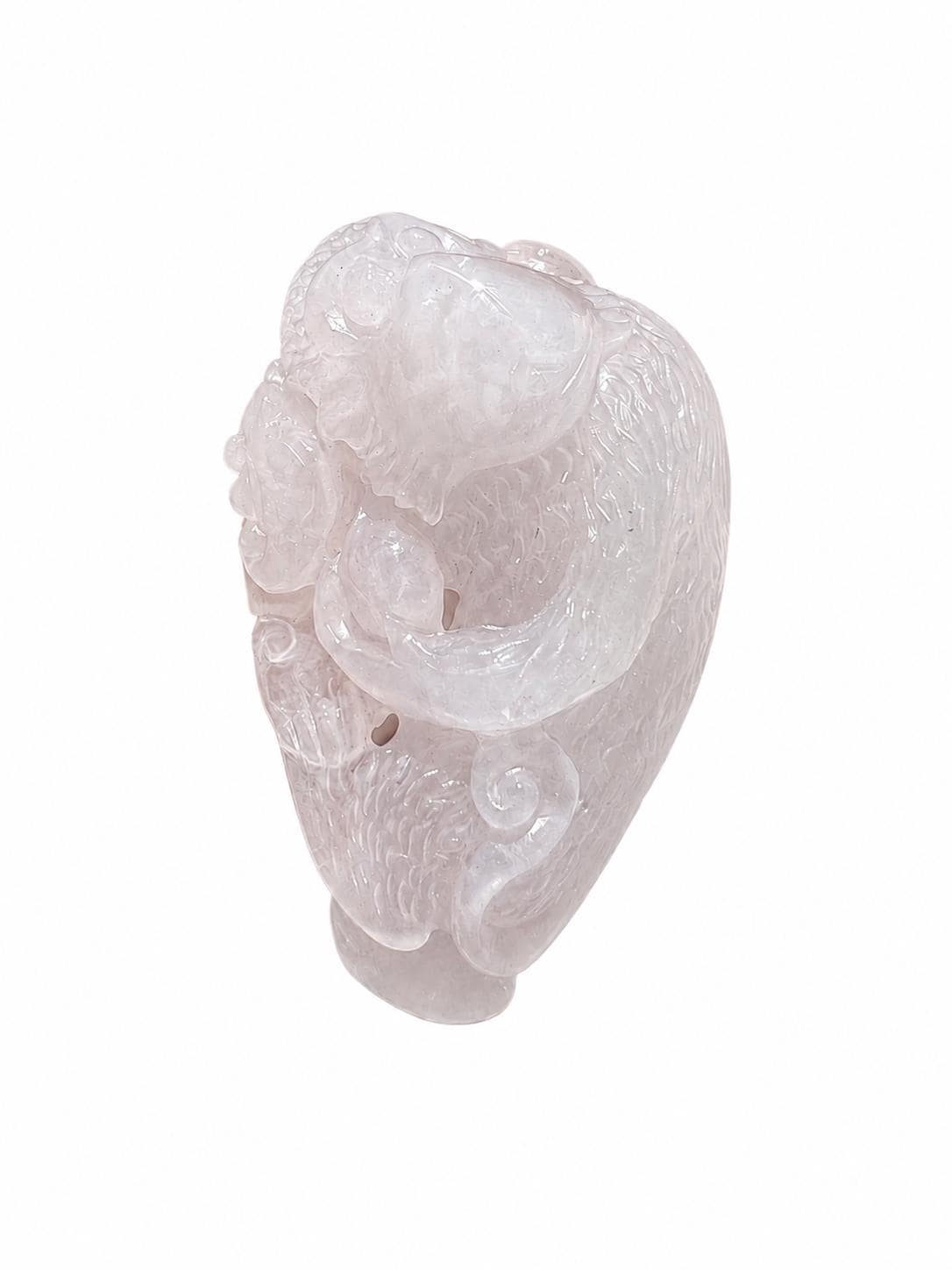 Lavender Jadeite Monkey Pendant