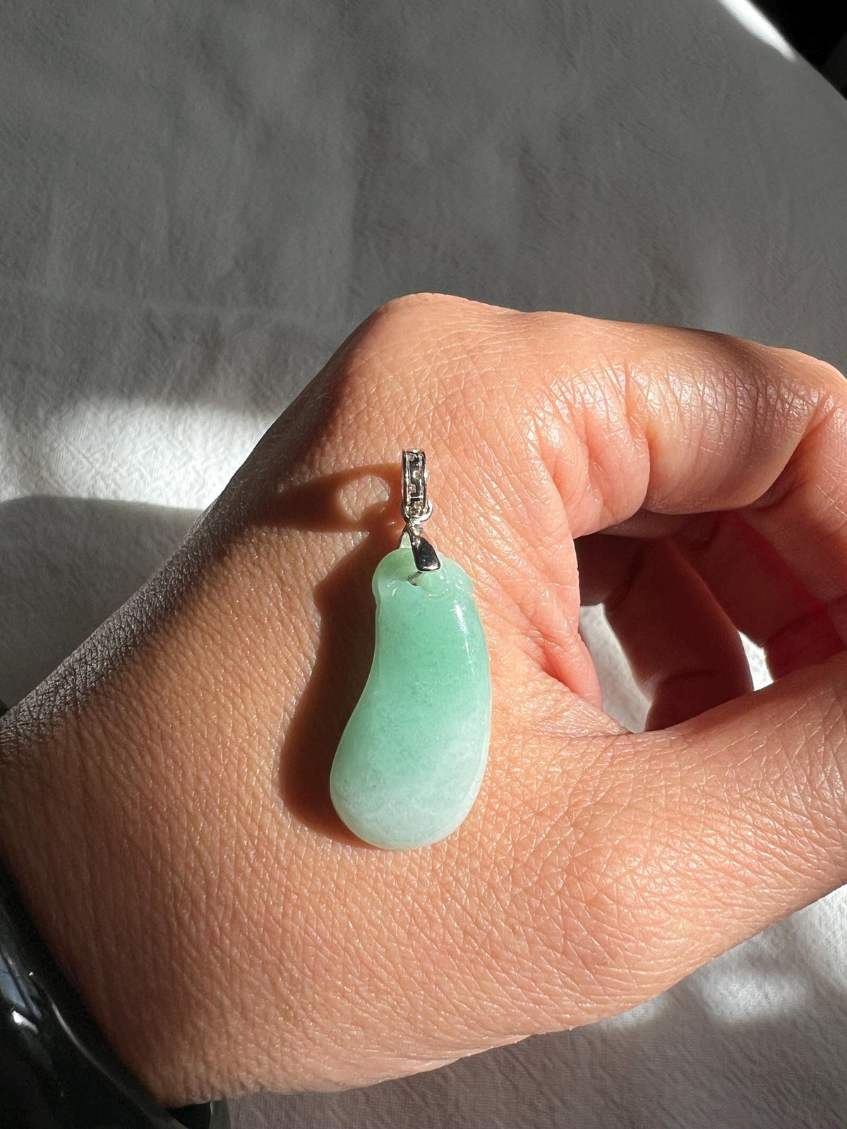 Green Jadeite Lucky Melon Pendant