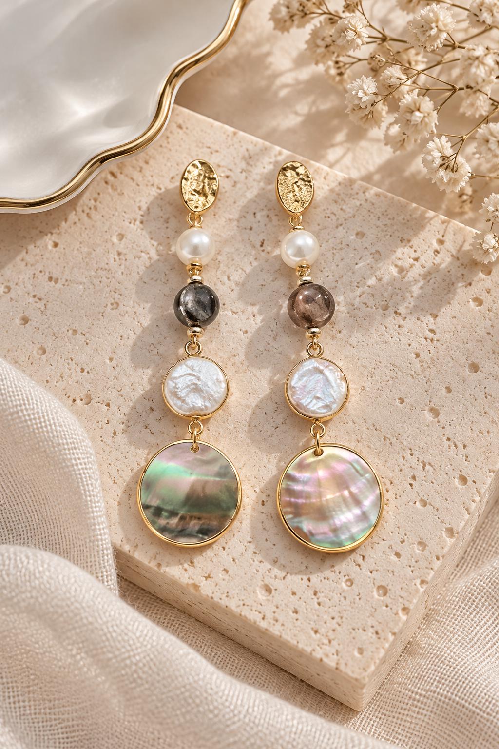 Freshwater Pearl Long Dangle Earrings