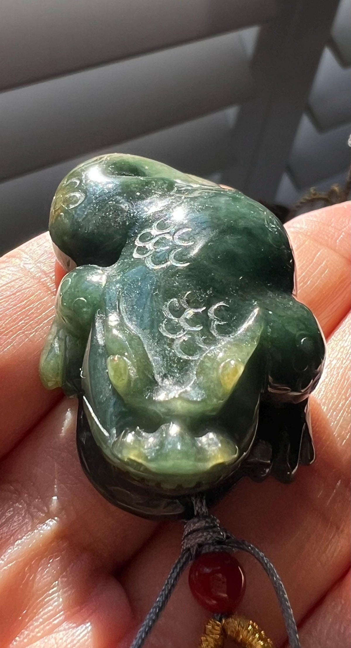 Green Jadeite Cicada Figurine