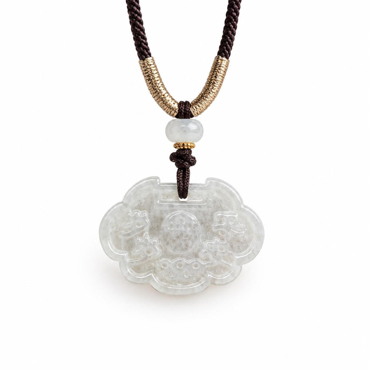 Icy Jadeite Blessing Pendant