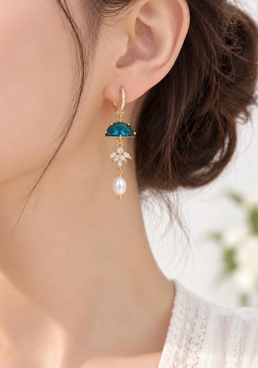 Vintage Freshwater Pearl Drop Earrings